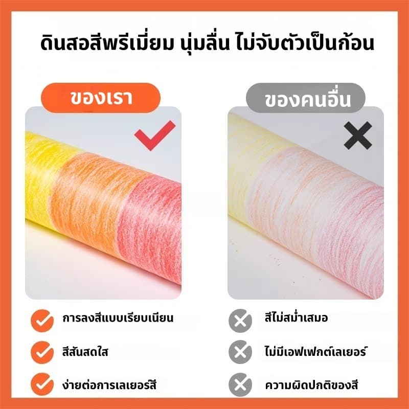 Hadaสีไม้ ชุดสีไม้ รุ่น ไส้ใหญ่พิเศษ สีไม้มาสเตอร์อาร์ต ดินสอสีไม้ ดินสอสี สีไม้ Colour Pencil แท่งยาว12สี รูปที่ 8