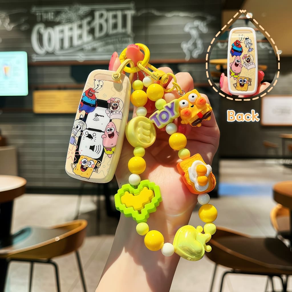 TPU Keycase พร้อม SpongeBob พิมพ์, เหมาะสําหรับ Honda Vario 160/PCX 150/160/160 ADV/Click GC 150 V2- ป้องกันรอยขีดข่วน รูปที่ 6