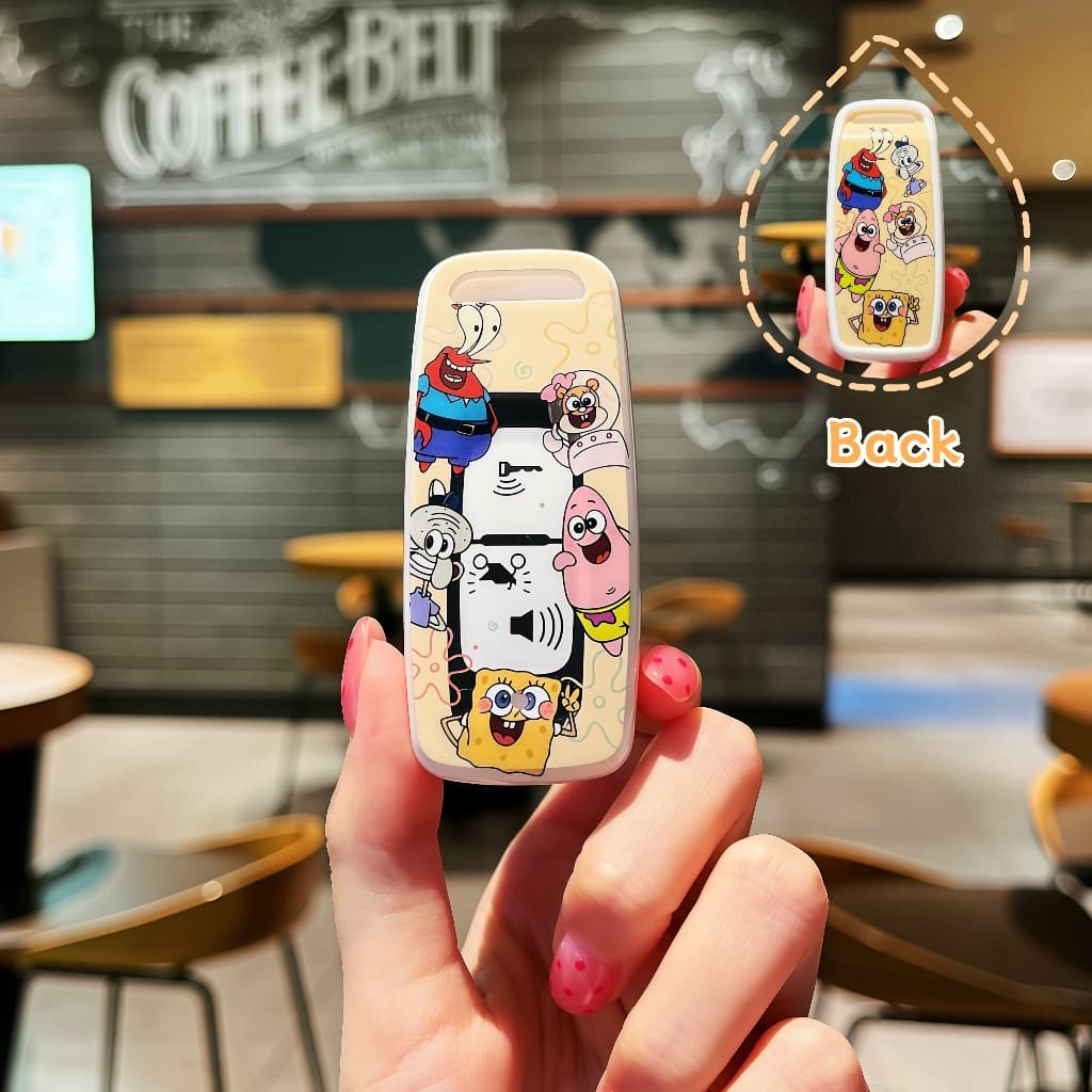 TPU Keycase พร้อม SpongeBob พิมพ์, เหมาะสําหรับ Honda Vario 160/PCX 150/160/160 ADV/Click GC 150 V2- ป้องกันรอยขีดข่วน รูปที่ 3