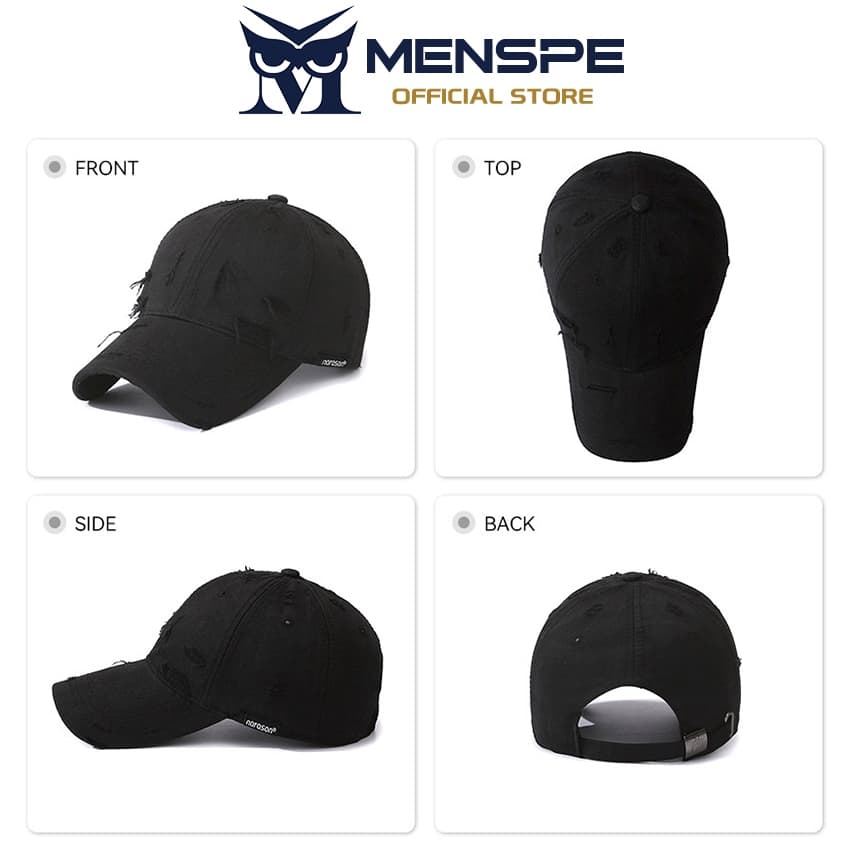 MENSPE Mens Leisure เบสบอลหมวกฤดูร้อนเบสบอลหมวก Unisex หมวกกันแดดกลางแจ้ง Breathable เบสบอลหมวก รูปที่ 7