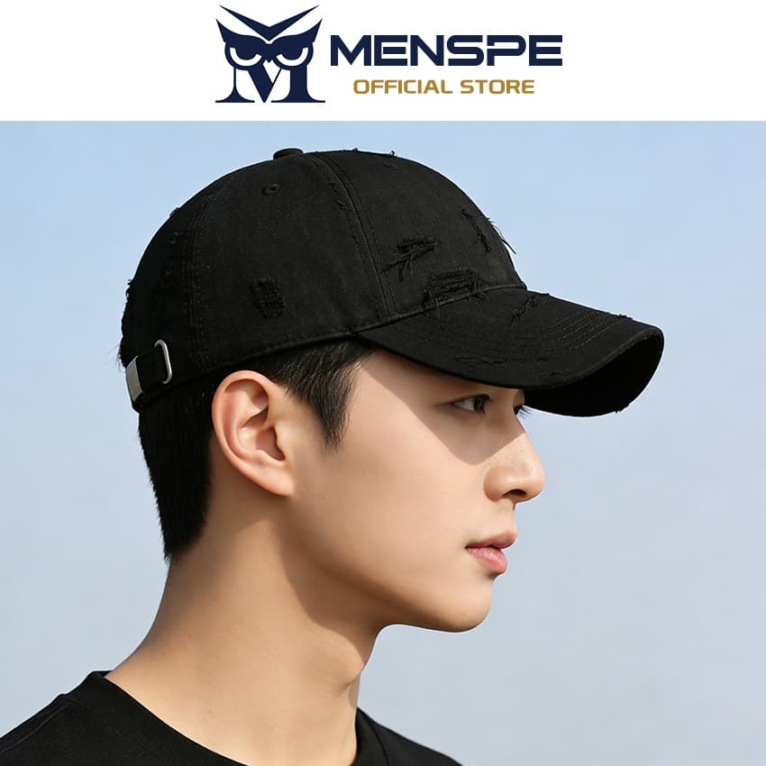MENSPE Mens Leisure เบสบอลหมวกฤดูร้อนเบสบอลหมวก Unisex หมวกกันแดดกลางแจ้ง Breathable เบสบอลหมวก รูปที่ 4