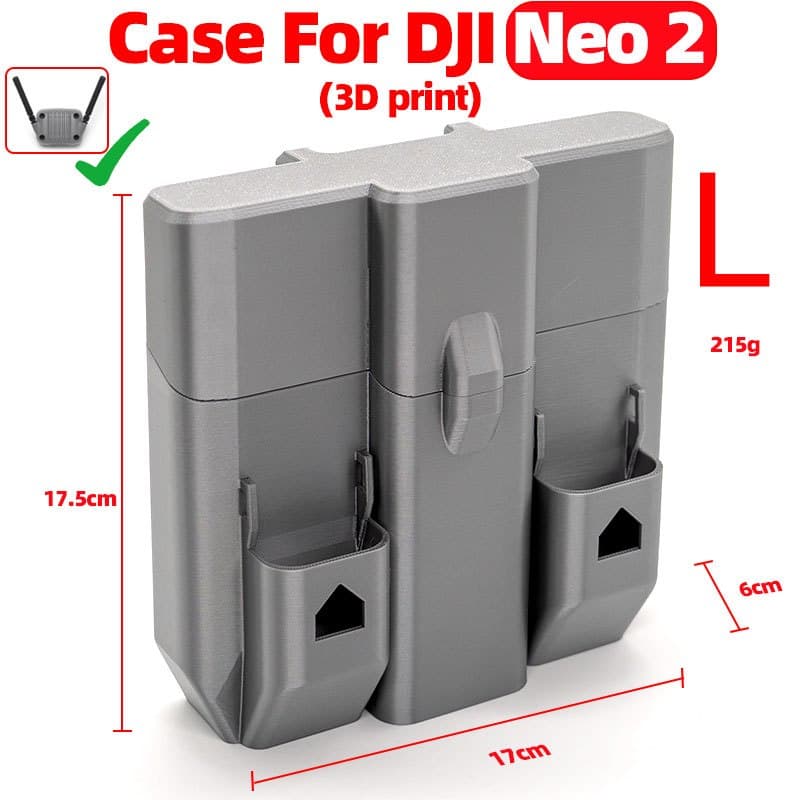 กล่องเก็บของแบบพกพาสำหรับ DJI Neo 2 เคสป้องกันแบบพิมพ์ 3 มิติ กระเป๋าพกพากันฝุ่น อุปกรณ์เสริม รูปที่ 6