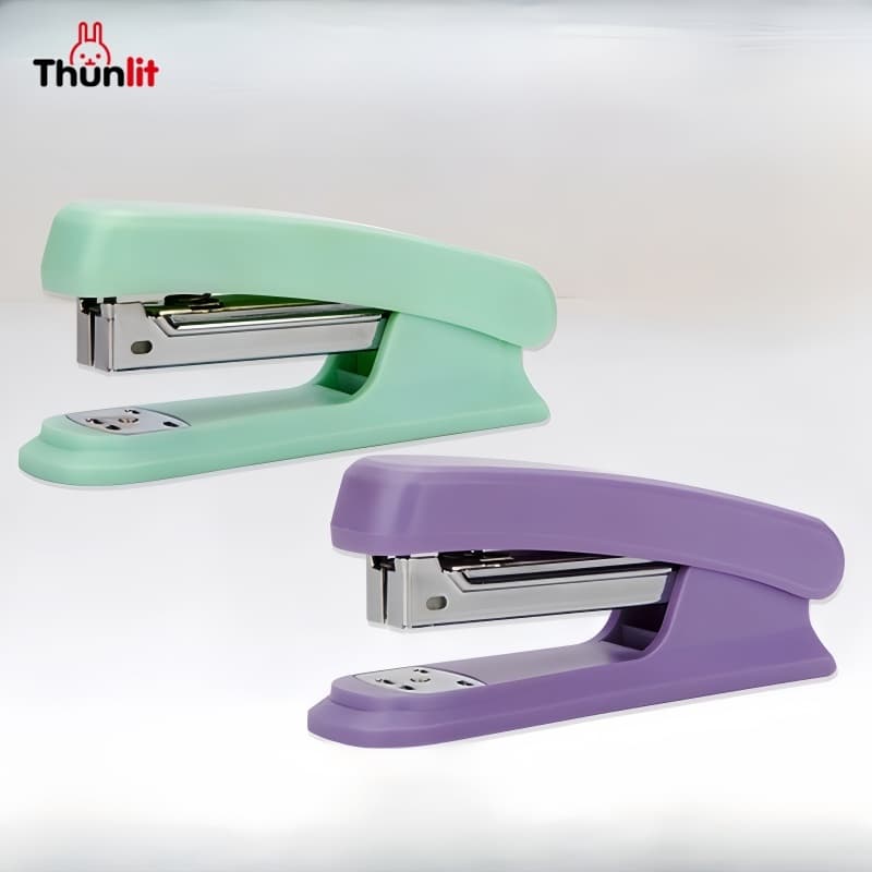 Thunlit Medium Stapler Student Teacher Book Binding เครื่องเย็บกระดาษสํานักงานประหยัดแรงงานเครื่องเขียนโรงเรียนขายส่ง รูปที่ 2