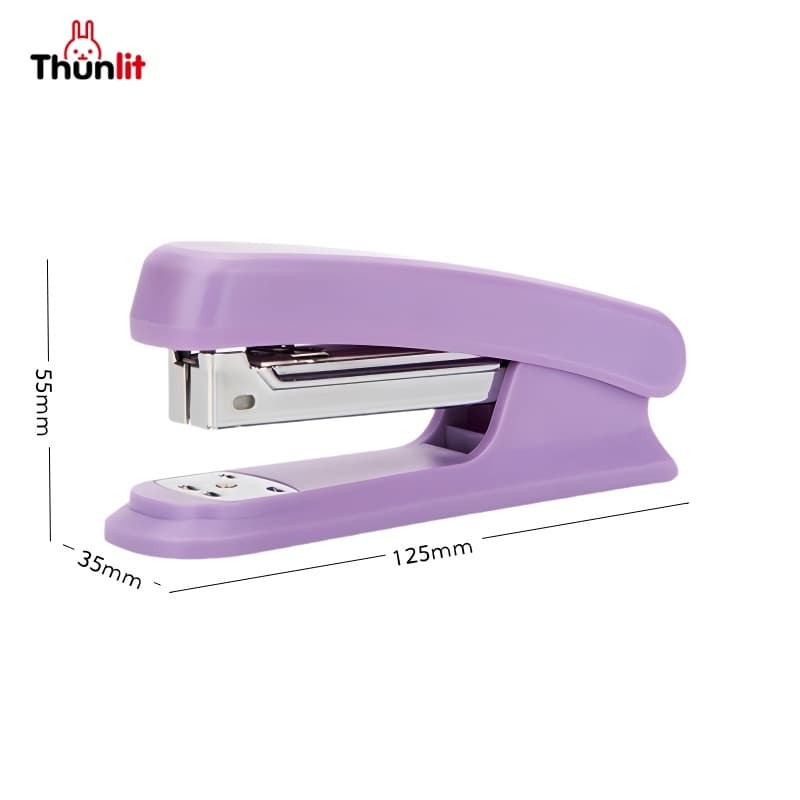 Thunlit Medium Stapler Student Teacher Book Binding เครื่องเย็บกระดาษสํานักงานประหยัดแรงงานเครื่องเขียนโรงเรียนขายส่ง รูปที่ 8
