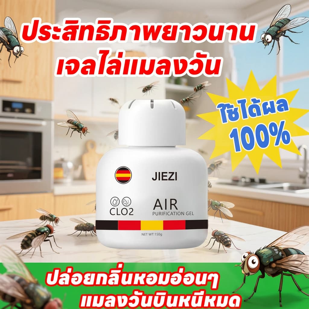 หมดห่วงปัญหาแมลงวันรบกวนHb ไล่แมลงวัน แมลงหวี่ ไล่แมลงหวี่ ซื้อ 5 แถม 5 150 กรัม ไม่ก่อให้เกิดอันตรายต่อร่างกายมนุษย์ สัตว์เลี้ยง หรือสิ่งแวดล้อม ไล่แมลง รูปที่ 1