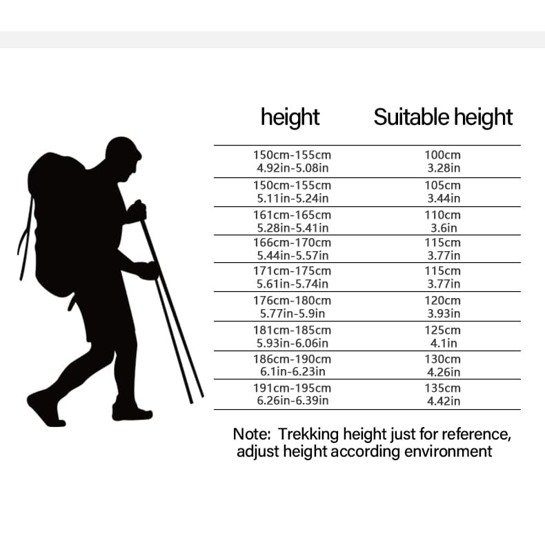BISINNA Ultralight Trekking Poles พับอลูมิเนียม ไม้เท้าเดินป่าสำหรับ hiking และ Nordic walking รูปที่ 4
