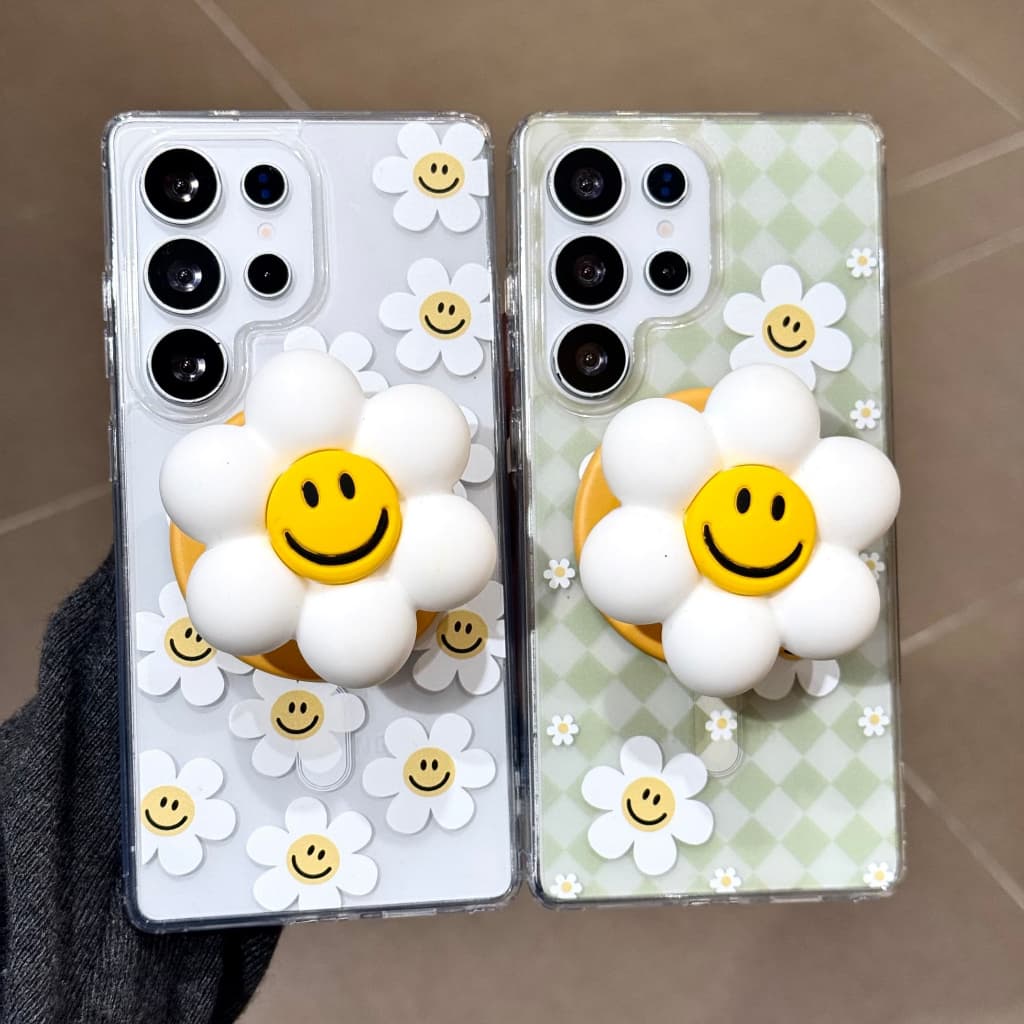 เคสโทรศัพท์แม่เหล็กสําหรับ Samsung S26, S25, S24, S23, S25 FE, S24 FE, A56, A55, A54 ดีไซน์กันกระแทกพร้อมที่ใส่น่ารักๆ รูปที่ 1