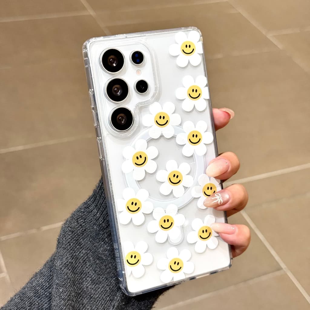 เคสโทรศัพท์แม่เหล็กสําหรับ Samsung S26, S25, S24, S23, S25 FE, S24 FE, A56, A55, A54 ดีไซน์กันกระแทกพร้อมที่ใส่น่ารักๆ รูปที่ 5