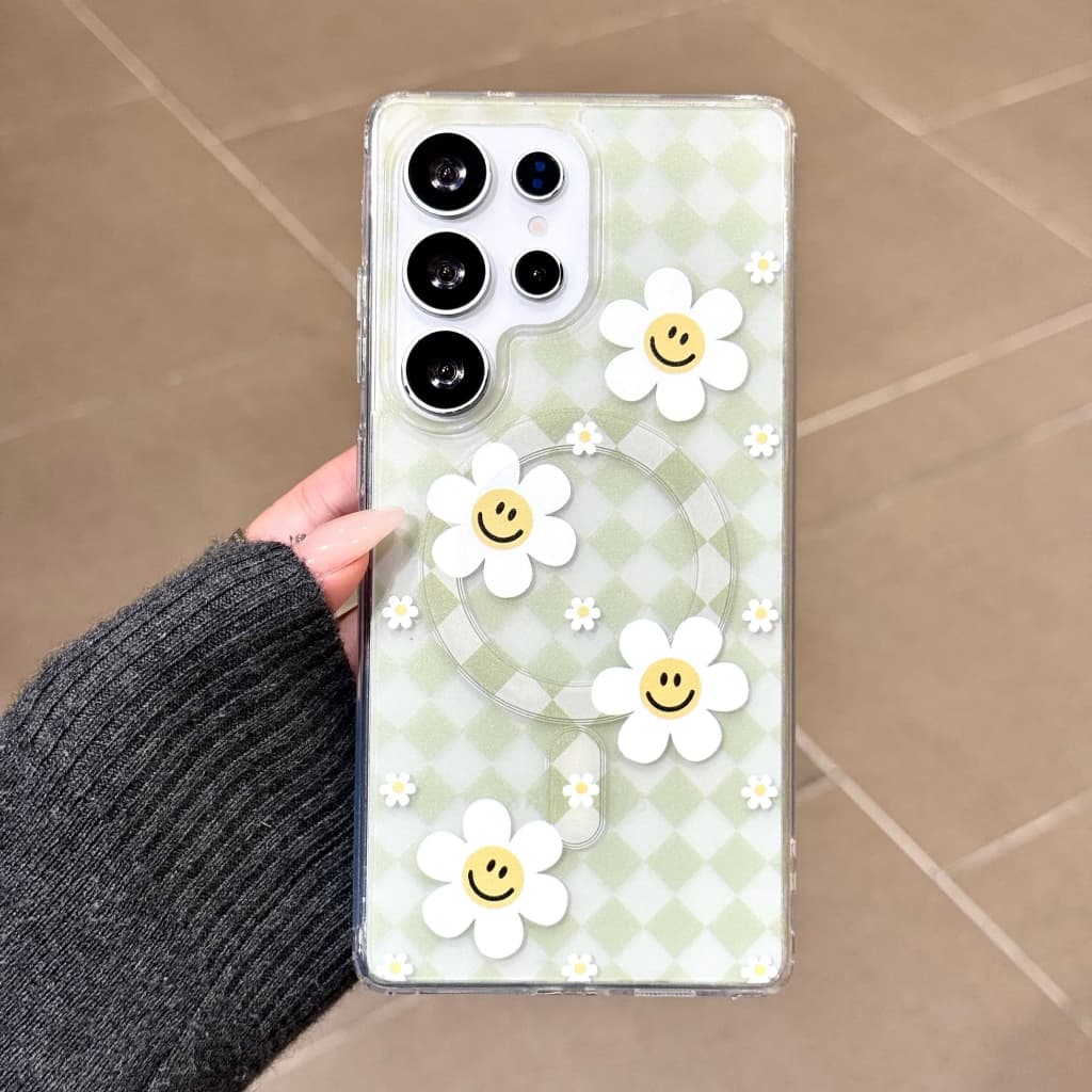 เคสโทรศัพท์แม่เหล็กสําหรับ Samsung S26, S25, S24, S23, S25 FE, S24 FE, A56, A55, A54 ดีไซน์กันกระแทกพร้อมที่ใส่น่ารักๆ รูปที่ 8
