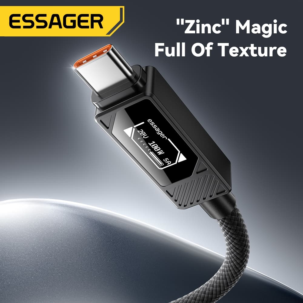 Essager 7A สาย USB A ถึง USB C Type C Fast Charger สายถักไนลอนสําหรับ Samsung Ip รูปที่ 7