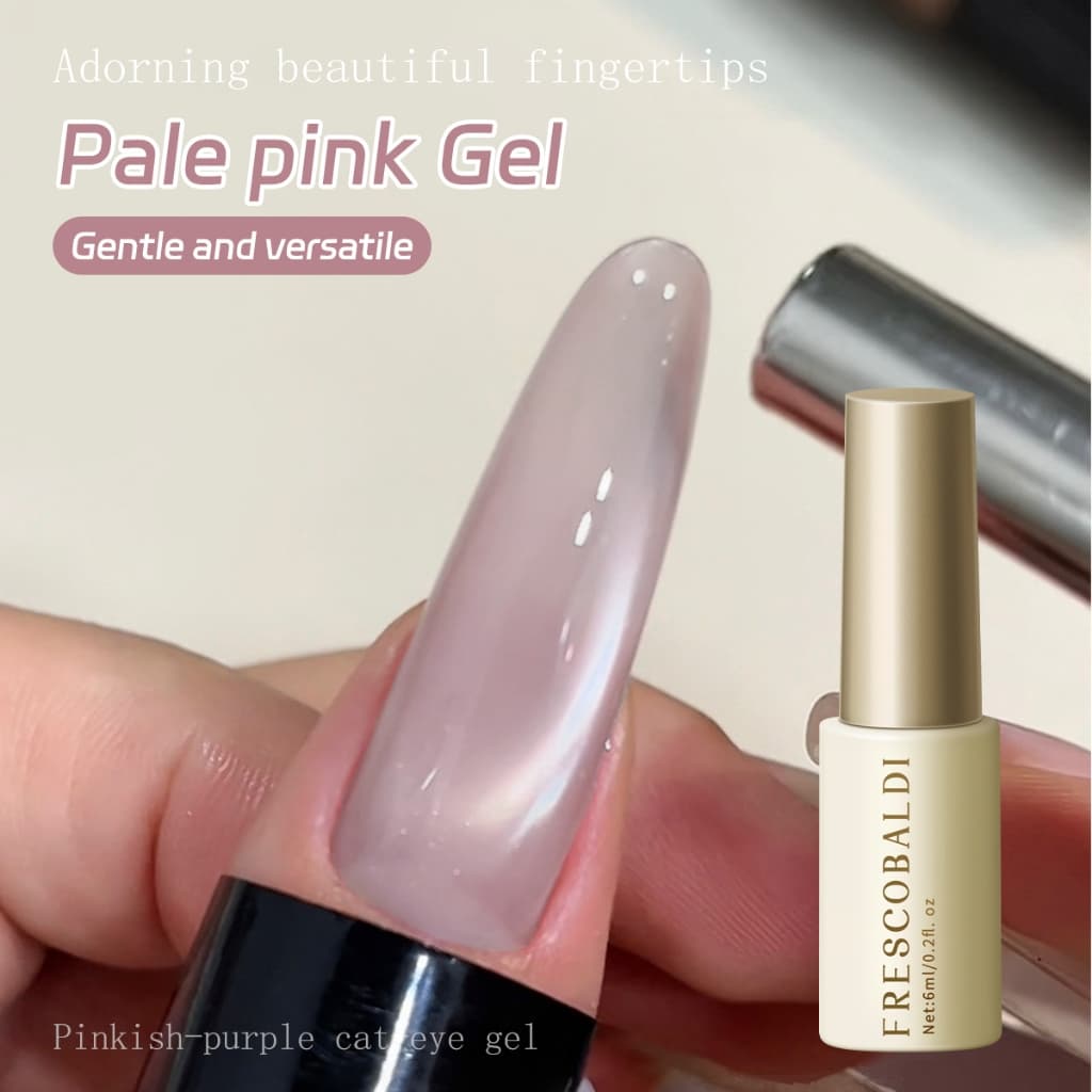 FRESCOBALDI 6ml ยาทาเล็บตาแมวสีชมพูอ่อนใหม่ สีสันสดใส ติดทนนาน เหมาะสำหรับร้านทำเล็บและใช้ในบ้าน รูปที่ 2