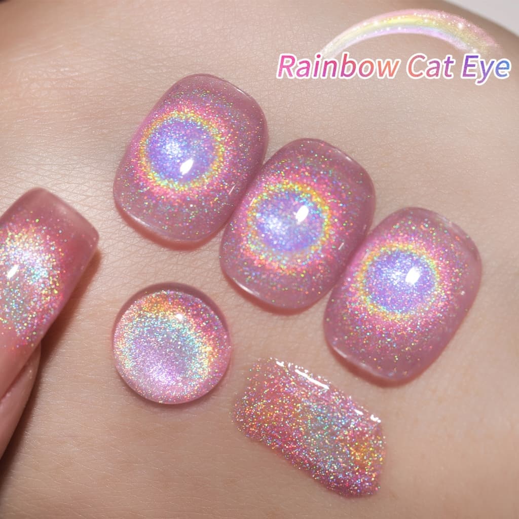 FRESCOBALDI 6ml สไตล์ใหม่ Rainbow Cat Eye Gel ยาทาเล็บติดทนนาน Bright เหมาะสําหรับร้านทําเล็บและใช้ครอบครัว รูปที่ 6
