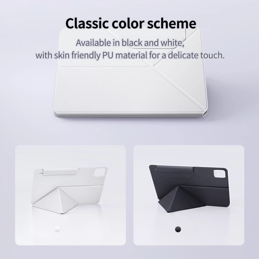 เคส Xiaomi Magnetic Dual-Stand สําหรับ Xiaomi Pad 8/8Pro Auto Wake/Sleep Dual-Angle รองรับวัสดุ PU รูปที่ 3