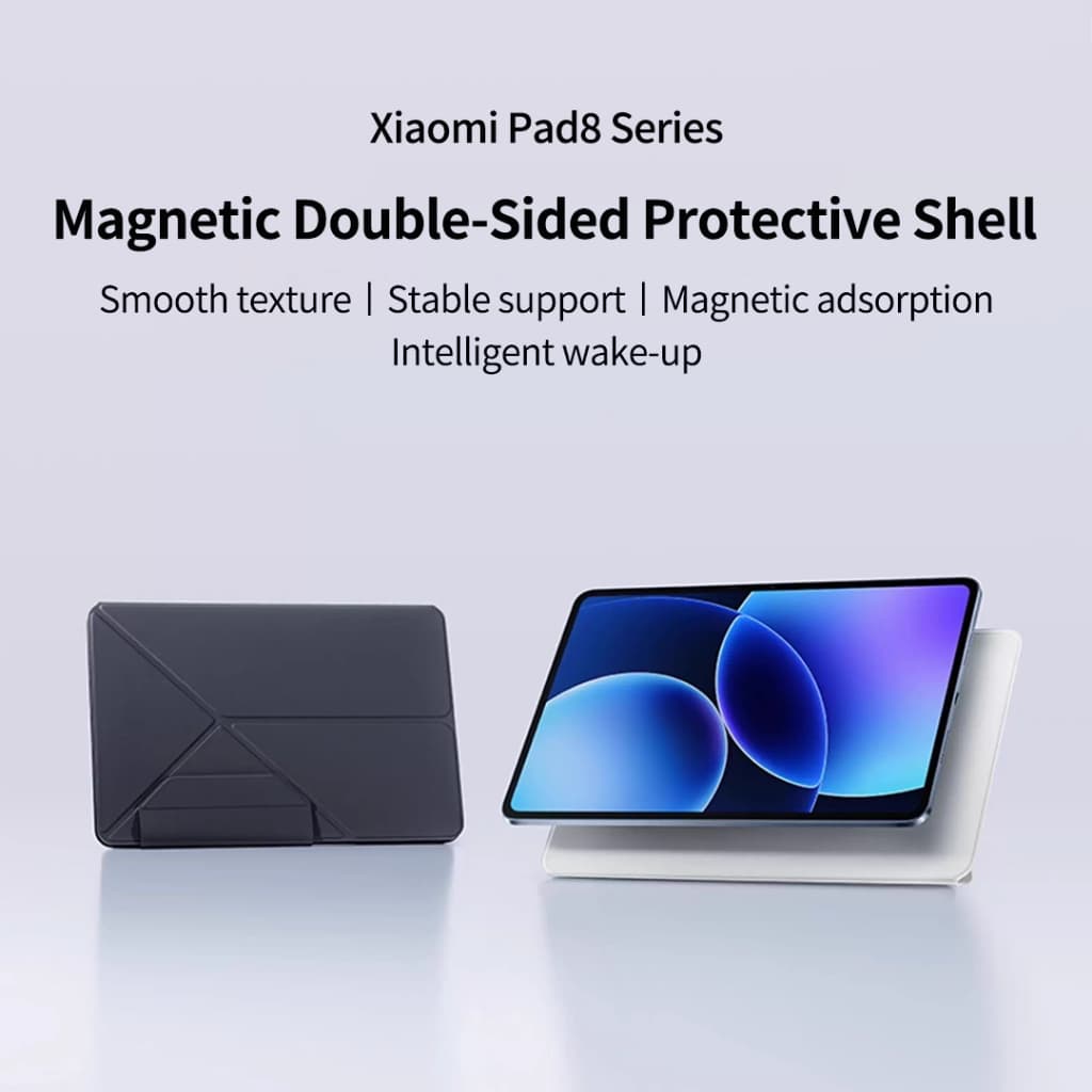 เคส Xiaomi Magnetic Dual-Stand สําหรับ Xiaomi Pad 8/8Pro Auto Wake/Sleep Dual-Angle รองรับวัสดุ PU รูปที่ 2