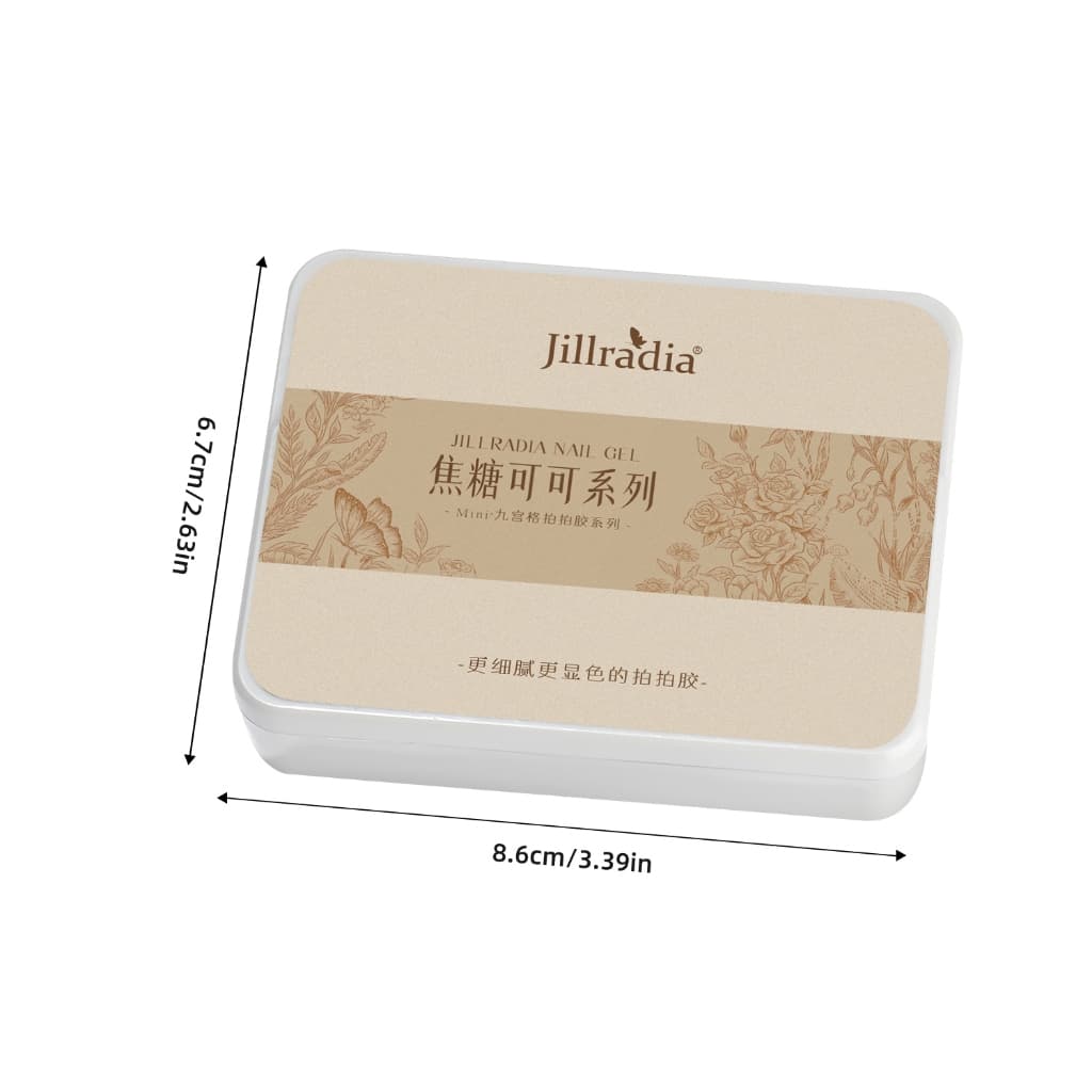JILLRADIA ฤดูใบไม้ร่วงฤดูหนาวคาราเมลโกโก้ไล่โทนสีเจลยาทาเล็บชุด 9 สีเหมาะสําหรับร้านและของใช้ประจําวัน รูปที่ 8