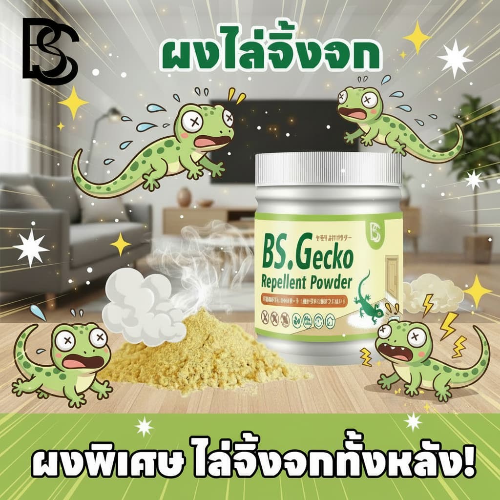 สูตรใหม่ล่าสุด! กำจัดตุ๊กแก 100% NANA ผงขับไล่จิ้งจก ไล่จิ้งจก ผงไล่ตุ๊กแก ยาไล่ตุ๊กแก ยาฆ่าจิ้งจก ใช้ได้แม้มีเด็กและสัตว์เลี้ยงในบ้าน 500g รูปที่ 1