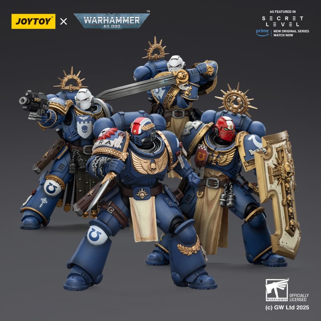 HIPLAY JOYTOY Warhammer Ultramarines Metaurus / Levantus / Torvald 1/18 Scale Action Figure รูปที่ 1