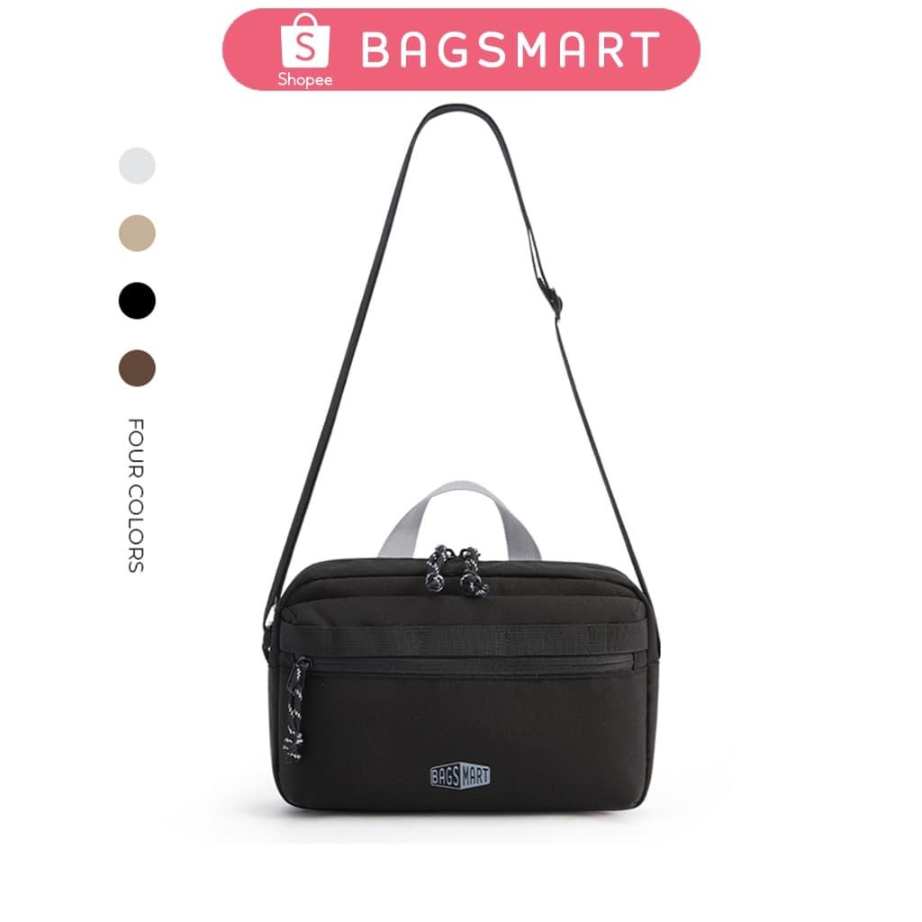 BAGSMART กระเป๋าสะพายข้างสําหรับทั้งชายและหญิงสําหรับกระเป๋าสะพายไหล่กันน้ําความจุขนาดใหญ่เฉพาะทุกวัน รูปที่ 1