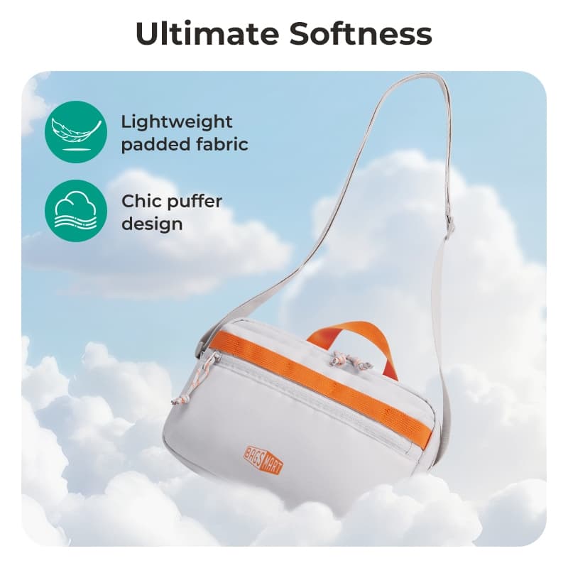BAGSMART กระเป๋าสะพายข้างสําหรับทั้งชายและหญิงสําหรับกระเป๋าสะพายไหล่กันน้ําความจุขนาดใหญ่เฉพาะทุกวัน รูปที่ 4