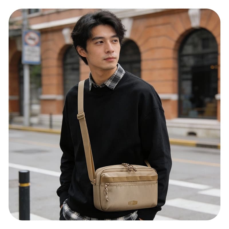 BAGSMART กระเป๋าสะพายข้างสําหรับทั้งชายและหญิงสําหรับกระเป๋าสะพายไหล่กันน้ําความจุขนาดใหญ่เฉพาะทุกวัน รูปที่ 9