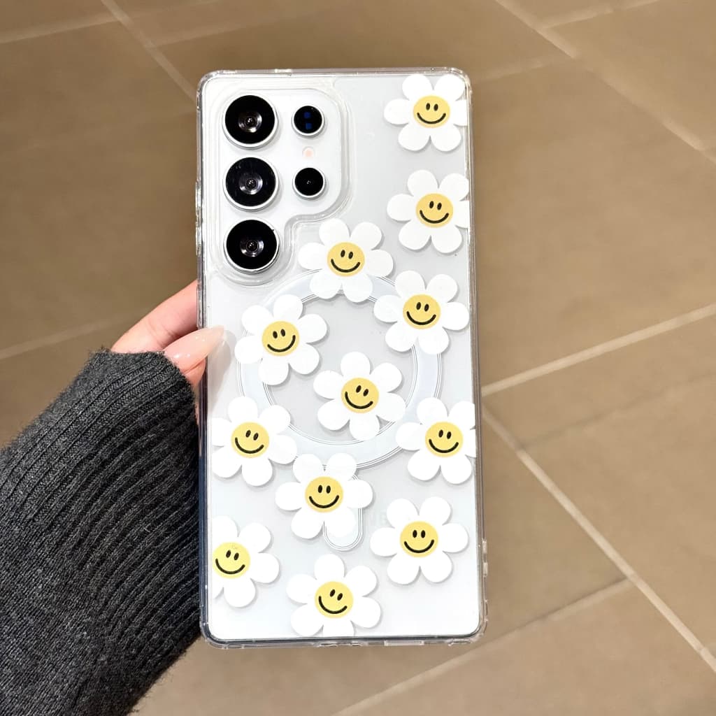 เคสโทรศัพท์แม่เหล็กสําหรับ Samsung S26, S25, S24, S23, S25 FE, S24 FE, A56, A55, A54 ดีไซน์กันกระแทกพร้อมที่ใส่น่ารักๆ รูปที่ 2