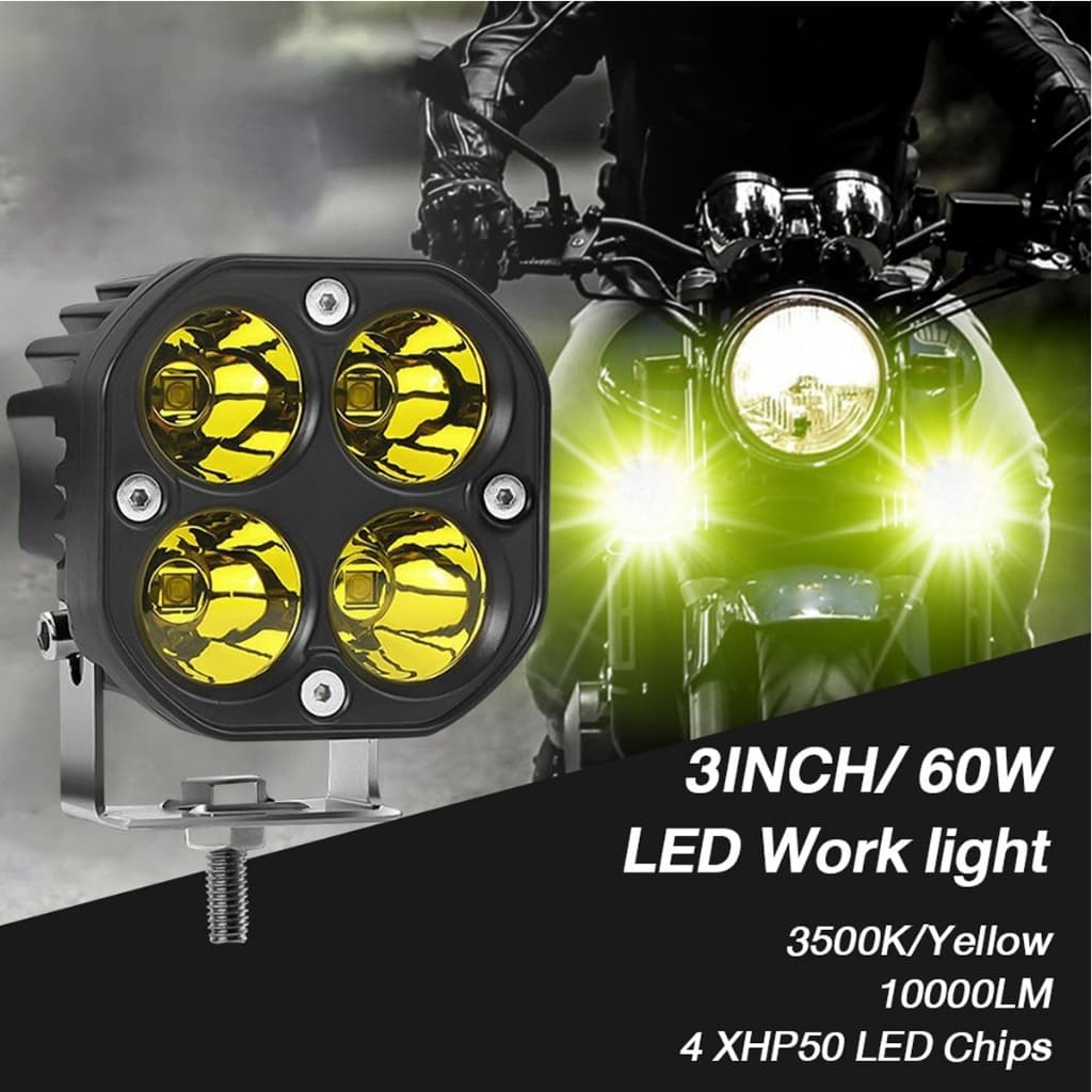 แพ็ค1ชิ้น สปอตไลท์/ไฟหน้า LED 40 วัตต์ที่สว่างเป็นพิเศษ , US 40W, ไฟตัดหมอก/ไฟอัจฉริยะ, 12V-85V. รูปที่ 3
