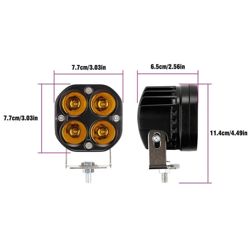 แพ็ค1ชิ้น สปอตไลท์/ไฟหน้า LED 40 วัตต์ที่สว่างเป็นพิเศษ , US 40W, ไฟตัดหมอก/ไฟอัจฉริยะ, 12V-85V. รูปที่ 6