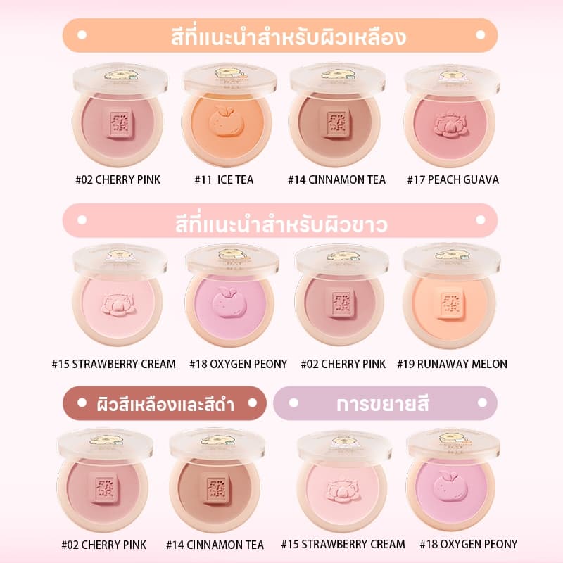 Romantic Beauty Makeup บลัชออน เมคอัพ Kabbalah ซีรีส์ ความงามโรแมนติก อายแชโดว์ บลัชออน 2 in 1 เครื่องสำอาง รูปที่ 3