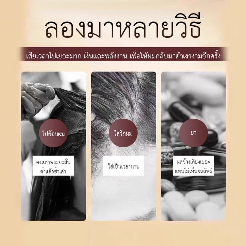 ของแท้Dr. jungle แชมพูผมหงอก แชมพู ลดผมหงอก ฟื้นฟูผมดำ แชมพูแก้ผมหงอก แชมพูผมดํา ผมขาวเป็นดำ แชมพูเฮ่อโส่วอู แชมพูเฮ่อโส่วอู แชมพูผมดำ แชมพูธรรมชาติจากรากโสมหลายดอก อ่อนโยนไม่ระคายเคือง ปกป้องหนังศีรษะ ช่วยให้ผมดกดำ 300ml รูปที่ 2