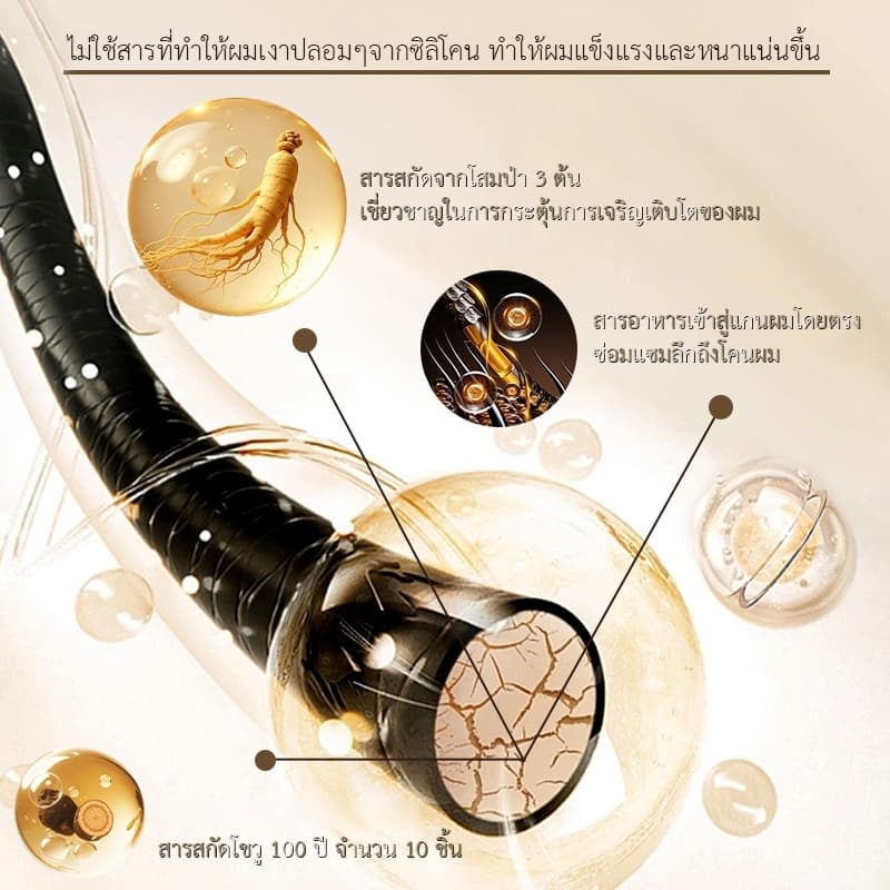 ของแท้Dr. jungle แชมพูผมหงอก แชมพู ลดผมหงอก ฟื้นฟูผมดำ แชมพูแก้ผมหงอก แชมพูผมดํา ผมขาวเป็นดำ แชมพูเฮ่อโส่วอู แชมพูเฮ่อโส่วอู แชมพูผมดำ แชมพูธรรมชาติจากรากโสมหลายดอก อ่อนโยนไม่ระคายเคือง ปกป้องหนังศีรษะ ช่วยให้ผมดกดำ 300ml รูปที่ 6