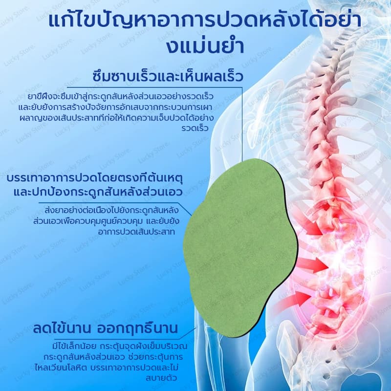 แผ่นแปะบรรเทาอาการปวดคอ ไหล่ ข้อ กระดูกสันหลัง และหมอนรองเอว ผ่อนคลายเร็ว รูปที่ 5