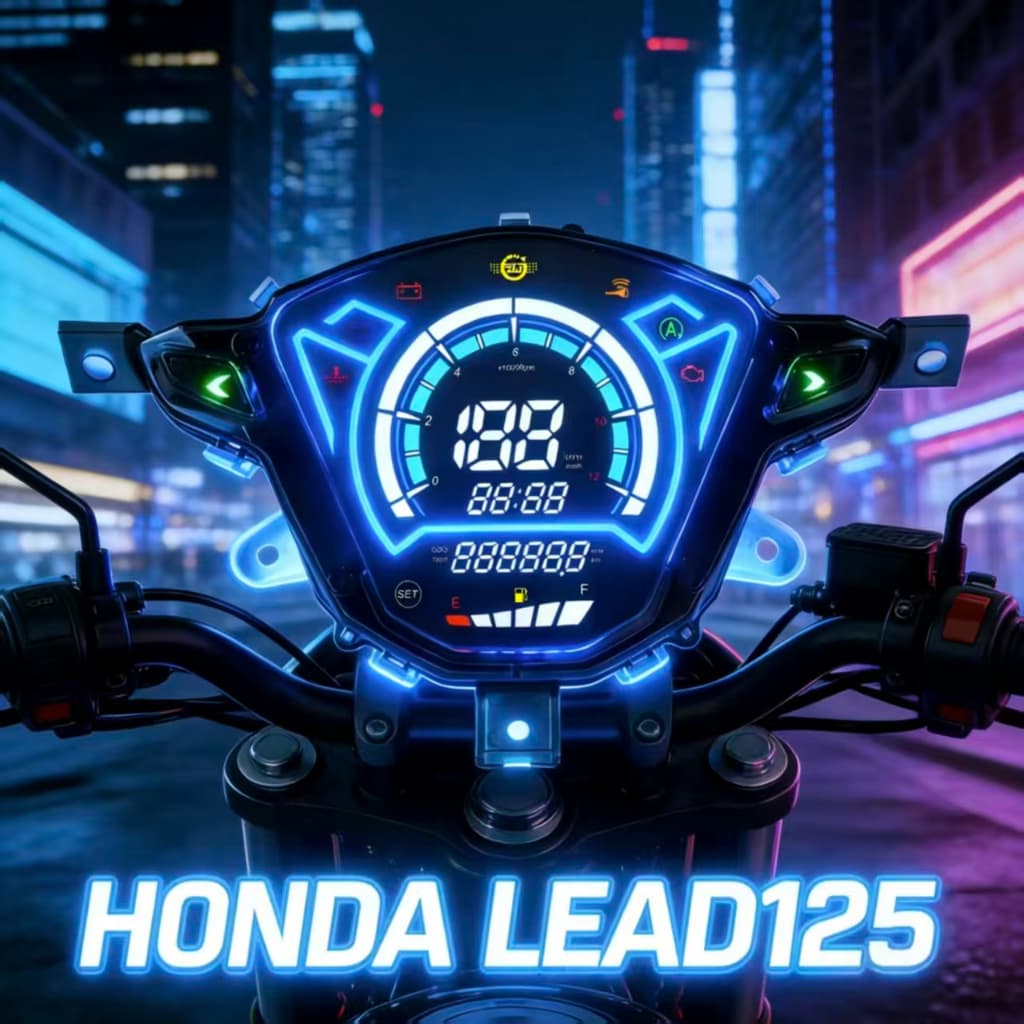 สําหรับ Honda Lead125 Digital Dashboard Speedometer LED Digital Tachometer รูปที่ 4