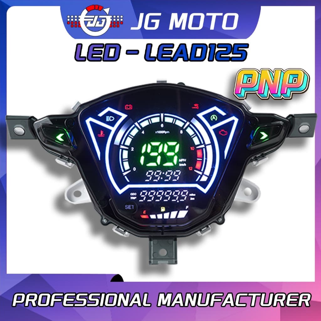 สําหรับ Honda Lead125 Digital Dashboard Speedometer LED Digital Tachometer รูปที่ 1