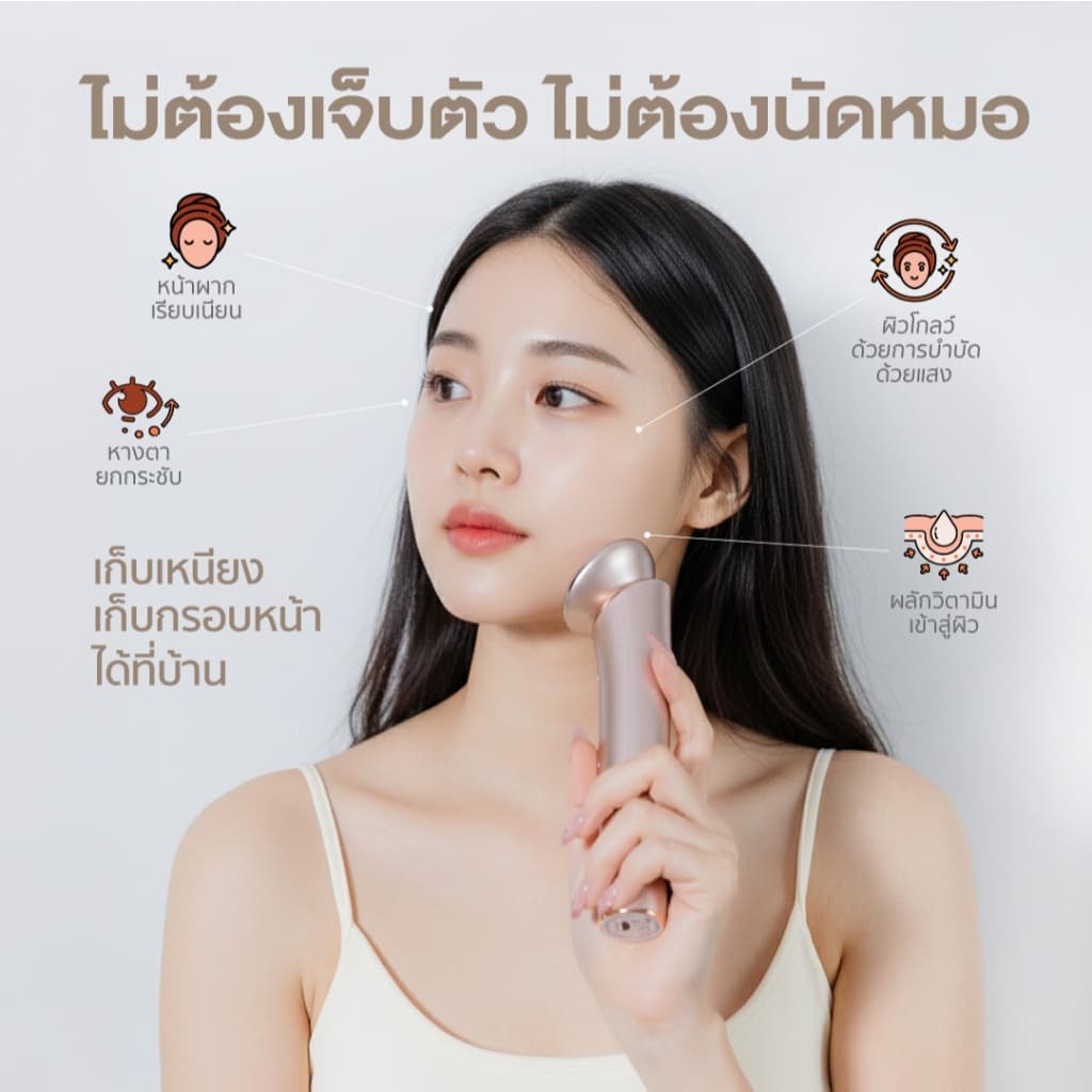Puri EMS อุปกรณ์ยกกระชับผิวหน้า รูปที่ 3