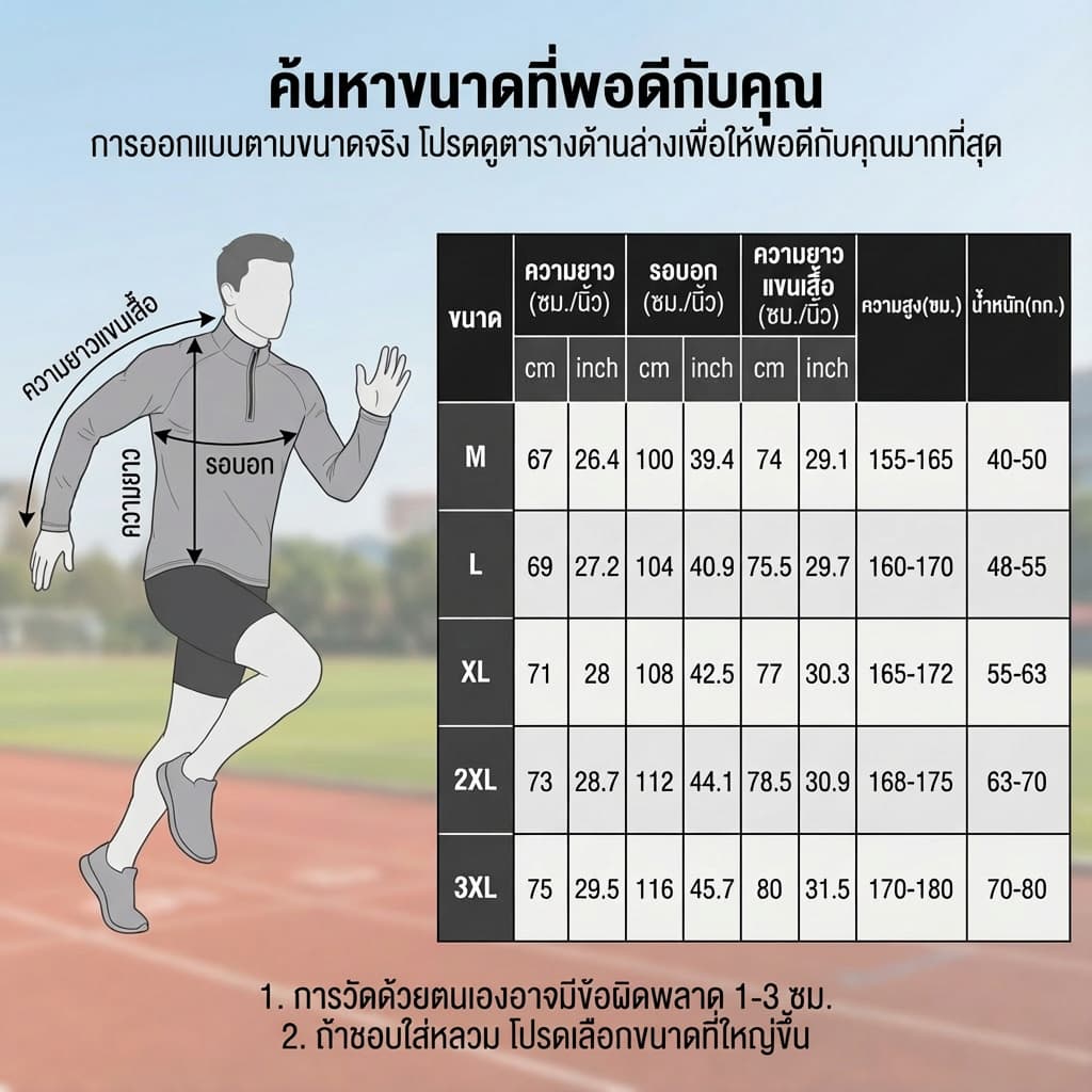 MANSTR ฤดูร้อนใหม่ผู้ชายสบายๆบางครึ่งซิปกีฬาเสื้อยืดสลิมฟิตวิ่งการฝึกอบรมฟุตบอลด้านบนแขนยาว ที รูปที่ 9