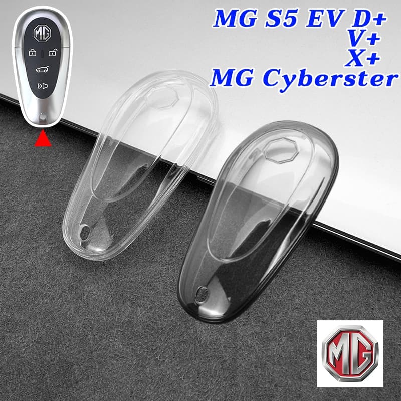 MG S5 EV Cyberster เคสกุญแจรีโมทรถยนต์ S5 D+ S5 V+ S5 X+ MG Cyberster พวงกุญแจรถ ที่หุ้มกุญแจรถโปร่งใส