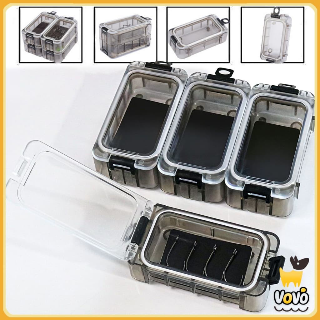 VoVo กล่องอุปกรณ์ตกปลาแบบขยายได้, กล่องเก็บสินค้าเบ็ดตกปลากันน้ำกล่องเครื่องมืออุปกรณ์ตกปลาส่องสว่างสำหรับตกปลากลางแจ้ง รูปที่ 8