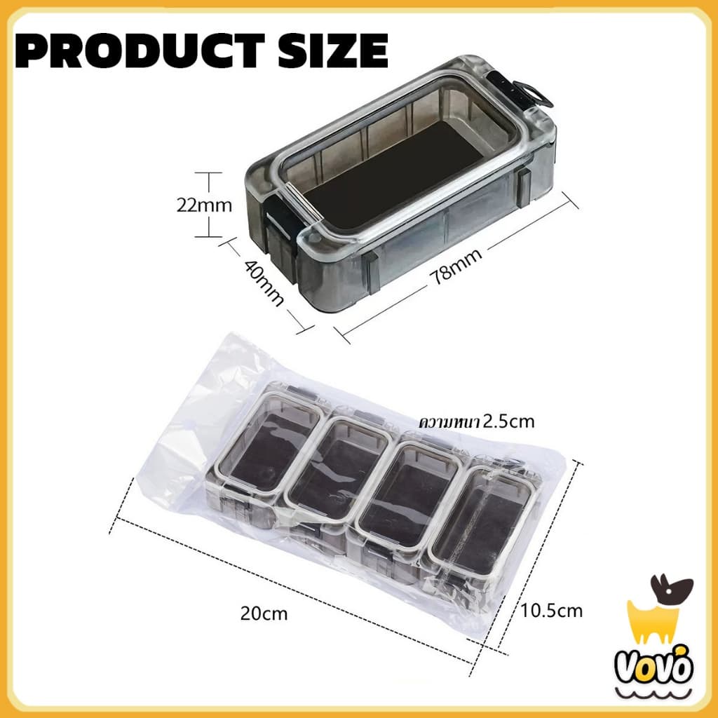 VoVo กล่องอุปกรณ์ตกปลาแบบขยายได้, กล่องเก็บสินค้าเบ็ดตกปลากันน้ำกล่องเครื่องมืออุปกรณ์ตกปลาส่องสว่างสำหรับตกปลากลางแจ้ง รูปที่ 6