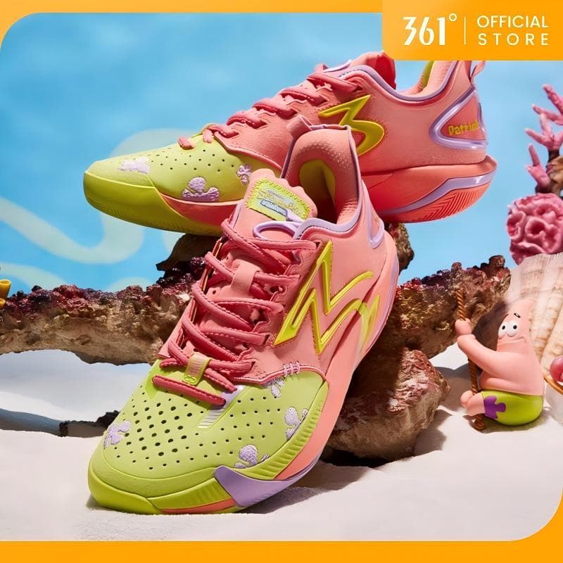 BIG3 6.0 Pro│รองเท้าบาสเก็ตบอลสำหรับผู้ชาย สไตล์ / ความร่วมมือกับ SpongeBob SquarePants ระบายอากาศได้ดี รองรับแรงกระแทกระดับมืออาชีพ 672531109 รูปที่ 9