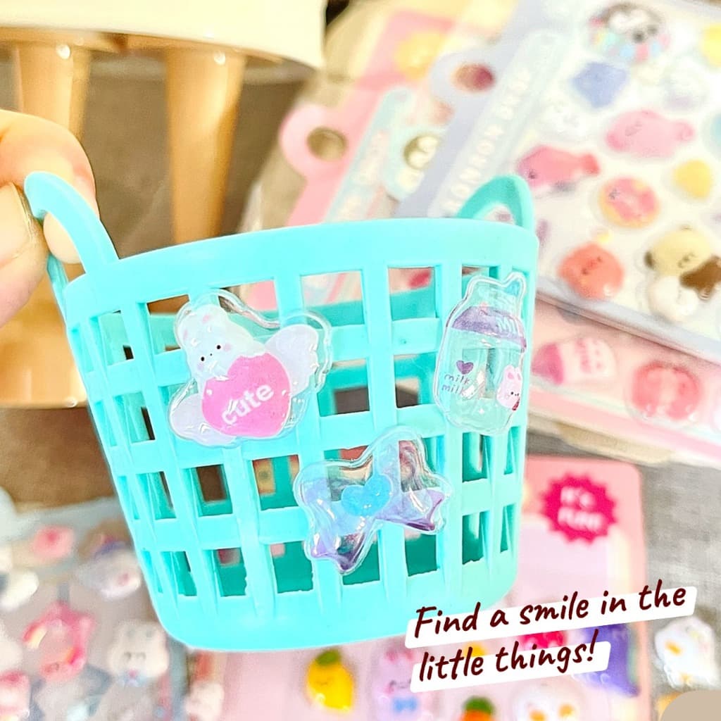 สติ๊กเกอร์นูน 3D สติ๊กเกอร์ Sticker PVC น่ารักกันน้ำ ตกแต่ง ไดอารี่ 3D สติกเกอร์บรรเทา ลายน่ารักลายน่ารักคิทตี้ สัตว์คริสตัล รูปที่ 7