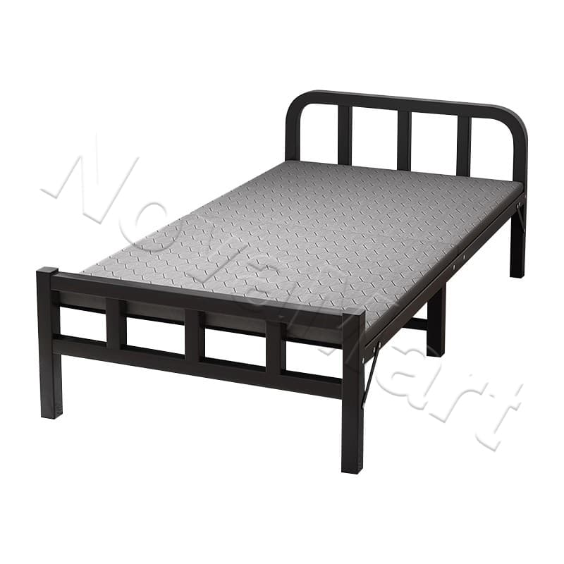 เตียงพับ เตียงเดี่ยว ไม่ต้องติดตั้ง ที่เก็บของแบบพับได้ รับน้ำหนักได้ 300kg metal bed รูปที่ 9