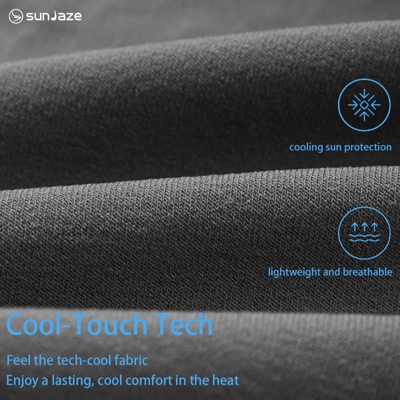 sunJaze ปลอกแขนกันแดด XXL ไซส์ใหญ่ ระบายอากาศเย็นสบาย ถุงมือนิ้วครบ รูปที่ 6