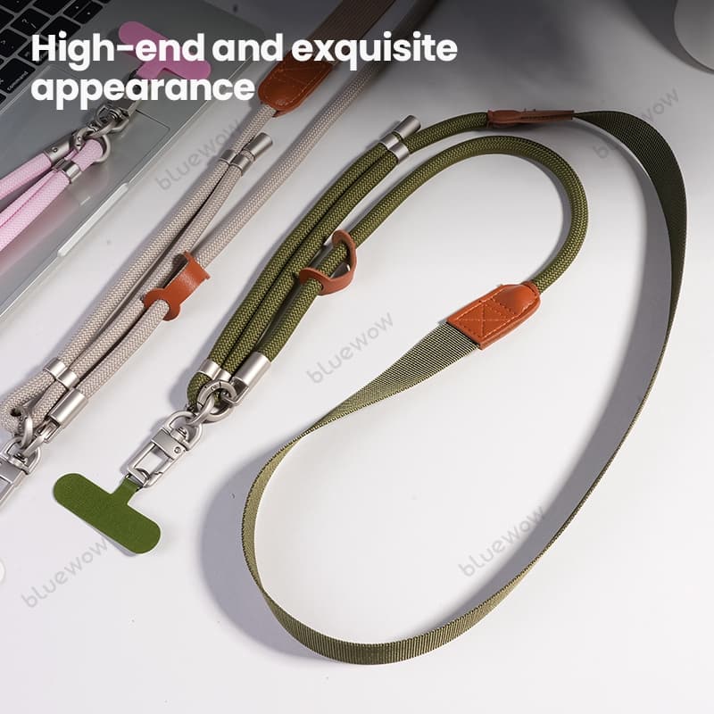 BlueWow Cross-body โทรศัพท์มือถือ Lanyard สายคล้องไหล่กว้างปรับความยาว High-End กระเป๋ากล้อง lanyard Anti-Lost Handy เครื่องมือ Lanyard รูปที่ 5