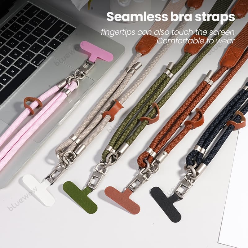 BlueWow Cross-body โทรศัพท์มือถือ Lanyard สายคล้องไหล่กว้างปรับความยาว High-End กระเป๋ากล้อง lanyard Anti-Lost Handy เครื่องมือ Lanyard รูปที่ 4