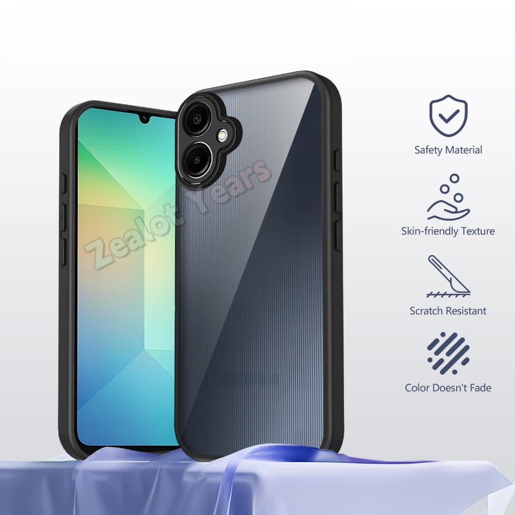 สําหรับ Samsung Galaxy A07 A06 A05s 4G 5G Matte เคสโทรศัพท์ Tpu Soft-edge Anti-fall ป้องกันกันกระแทกโปร่งแสง Anti Scratch รูปที่ 1