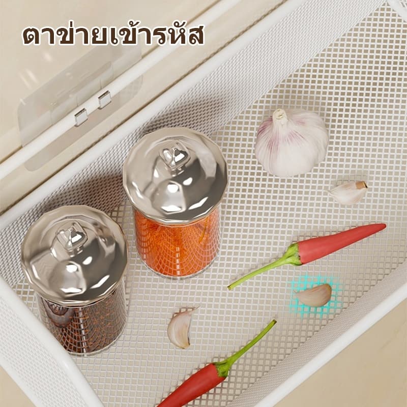 JOTO ชั้นวางของในครัว ชั้นวางเครื่องปรุงติดผนัง 2/3 ชั้น ทนทานแข็งแรง กันน้ำ ไม่ต้องเจาะรู รูปที่ 5