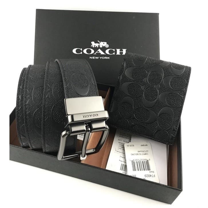 ใหม่ Mens Belt/Wallet & Buckle ชุดคุณภาพสูงพร้อมกล่อง รูปที่ 7