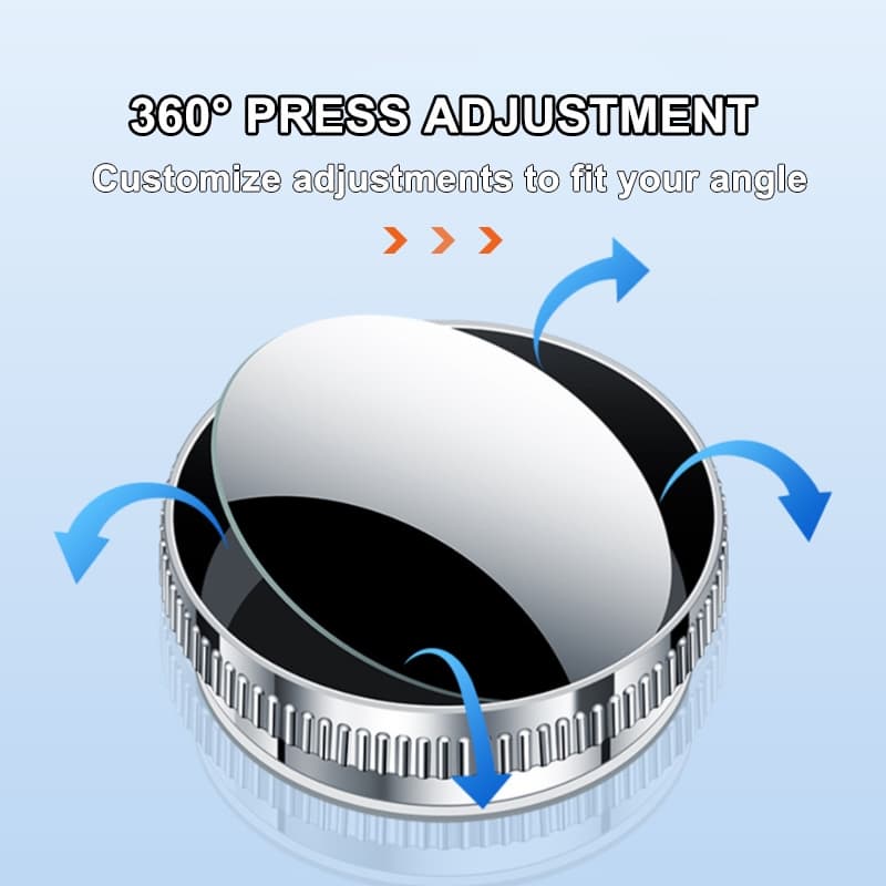 SEAMETAL 2 ชิ้น กระจกมองหลังรถ เลนส์มุมกว้าง กระจกมองจุดอับ 360° พร้อมที่ดูด ใช้จอดรถและมองหลัง รูปที่ 9