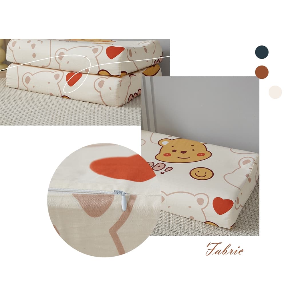 1ชิ้น ปลอกหมอนยางพารา latex pillowcase ผ้าฝ้ายแท้ Kitty Pooh Strawberry Bear คิตตี้ หมีแพนด้า การ์ตูน 30*50ซม. 40*60ซม. รูปที่ 4