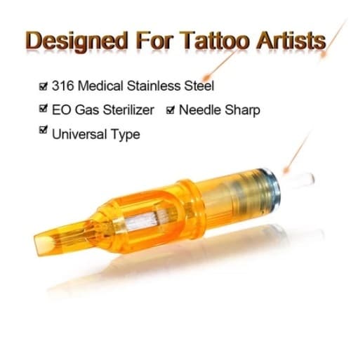 เข็มสัก เข็มปากกา 20 ชิ้น/กล่อง RL/RS/RM/M1 อุปกรณ์สัก Tattoo เข็มสักลายฮอค รูปที่ 9